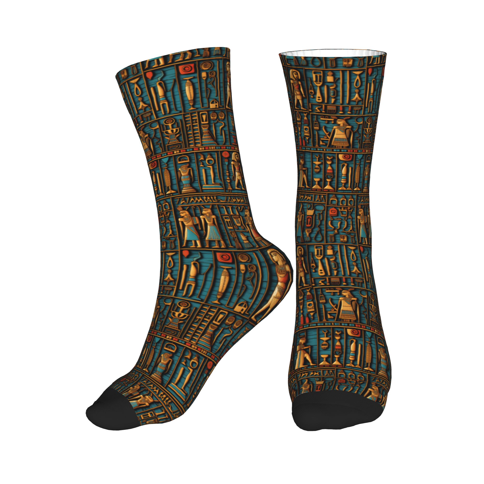 Dress Sock Men - Крутые мужские носки с египетскими иероглифами,