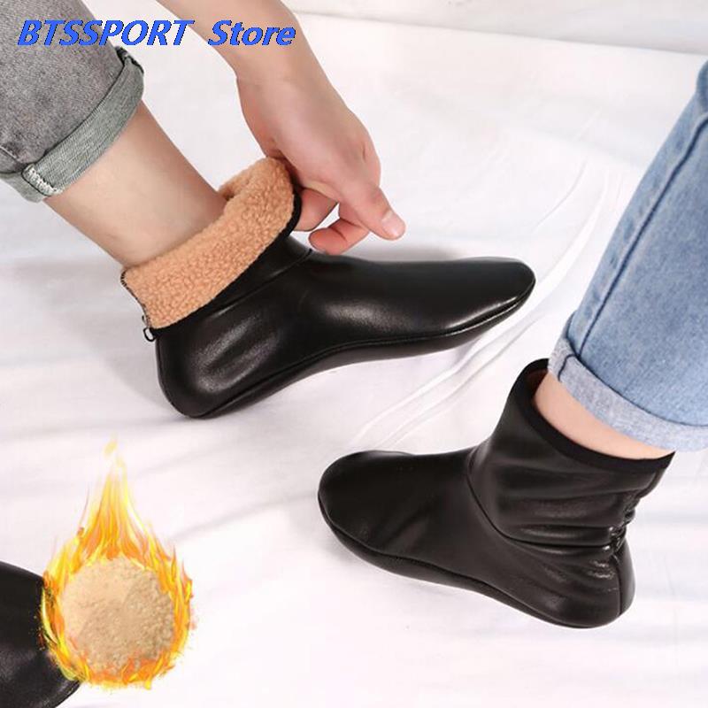 Зимние теплые кожаные тапочки  – обзор и цена Thermal Sock Winter